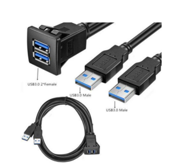 Кабель USB 3.0 двойной для монтажа 1 м