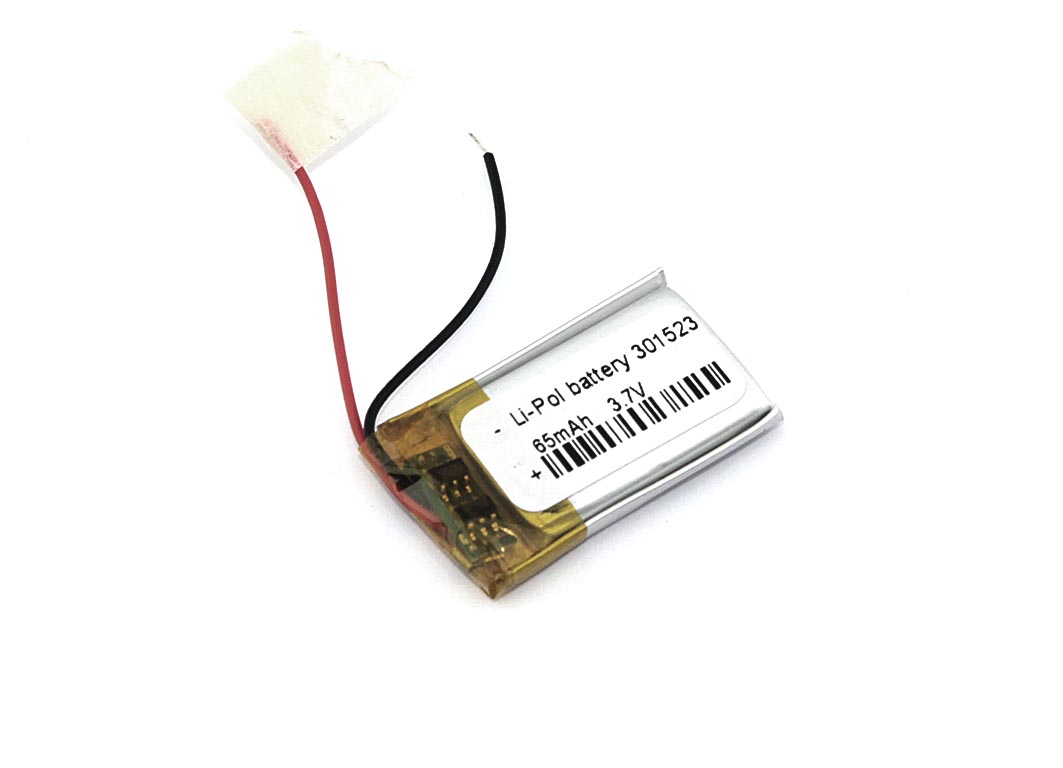 Аккумулятор Li-Pol (батарея) 3*15*23мм 2pin 3.7V/65mAh