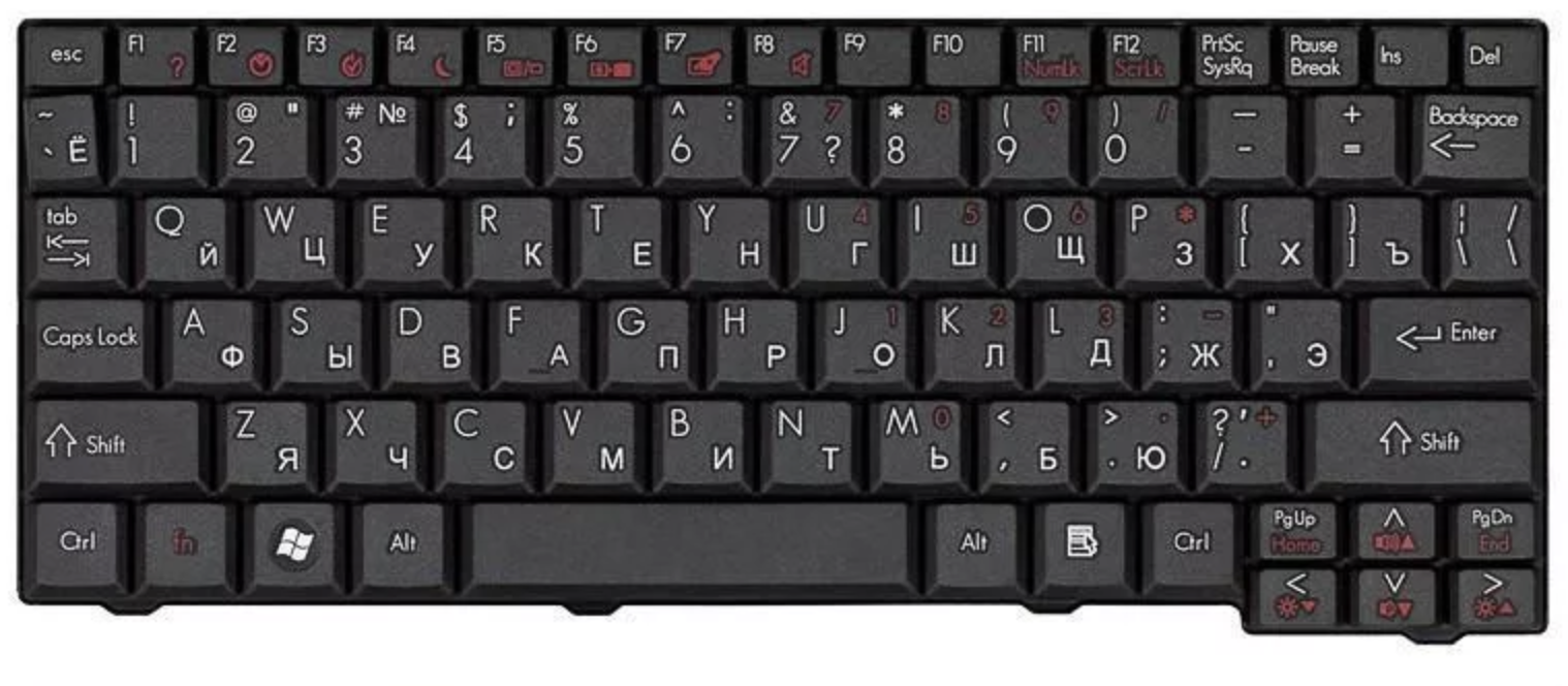 Клавиатура Gateway LT20 OEM