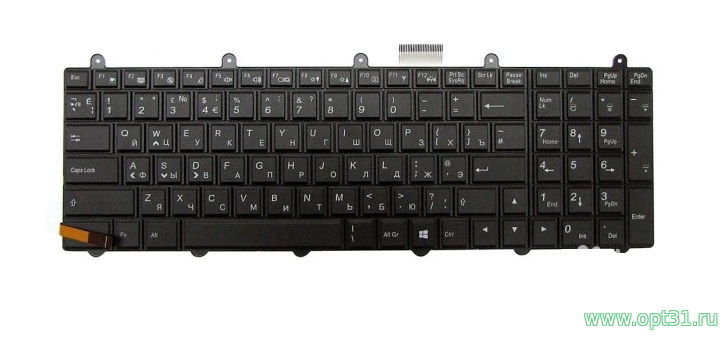 Клавиатура DNS P150EM, MSI GT70 черная с подсветкой