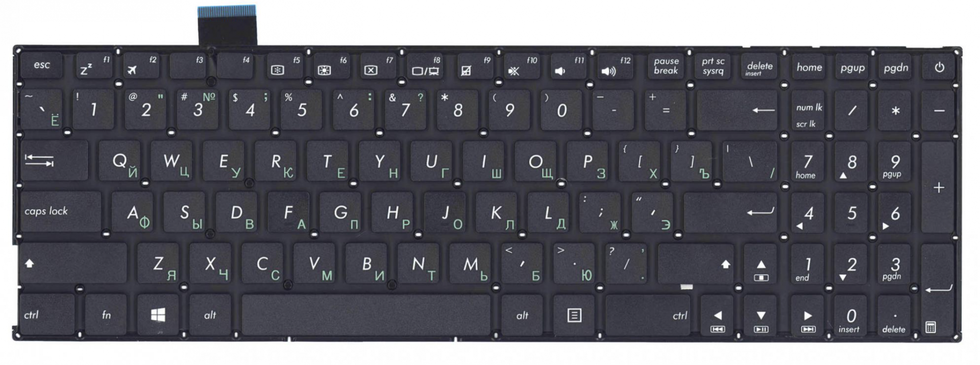 Клавиатура ASUS X542UA без рамки, OEM