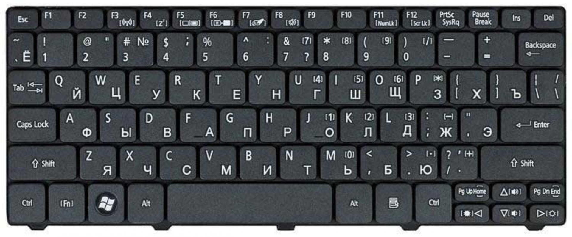 Клавиатура Acer Aspire One D270 OEM