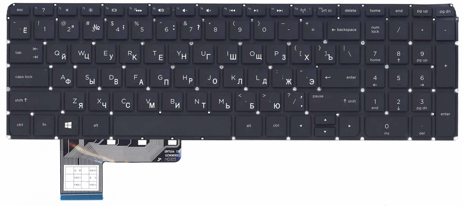 Клавиатура HP Envy M6-K001 с подсветкой, OEM