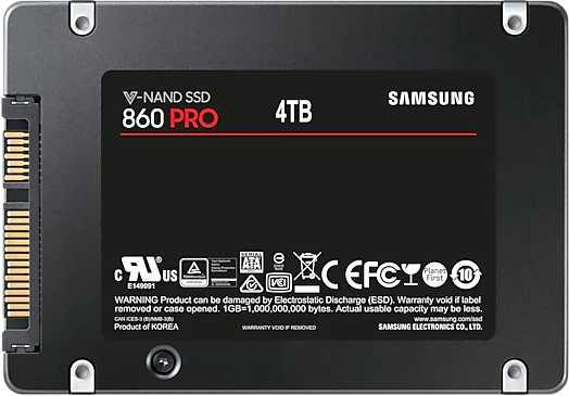 Накопитель SSD Samsung SATA III 4Tb MZ-76P4T0BW 860 Pro 2.5"