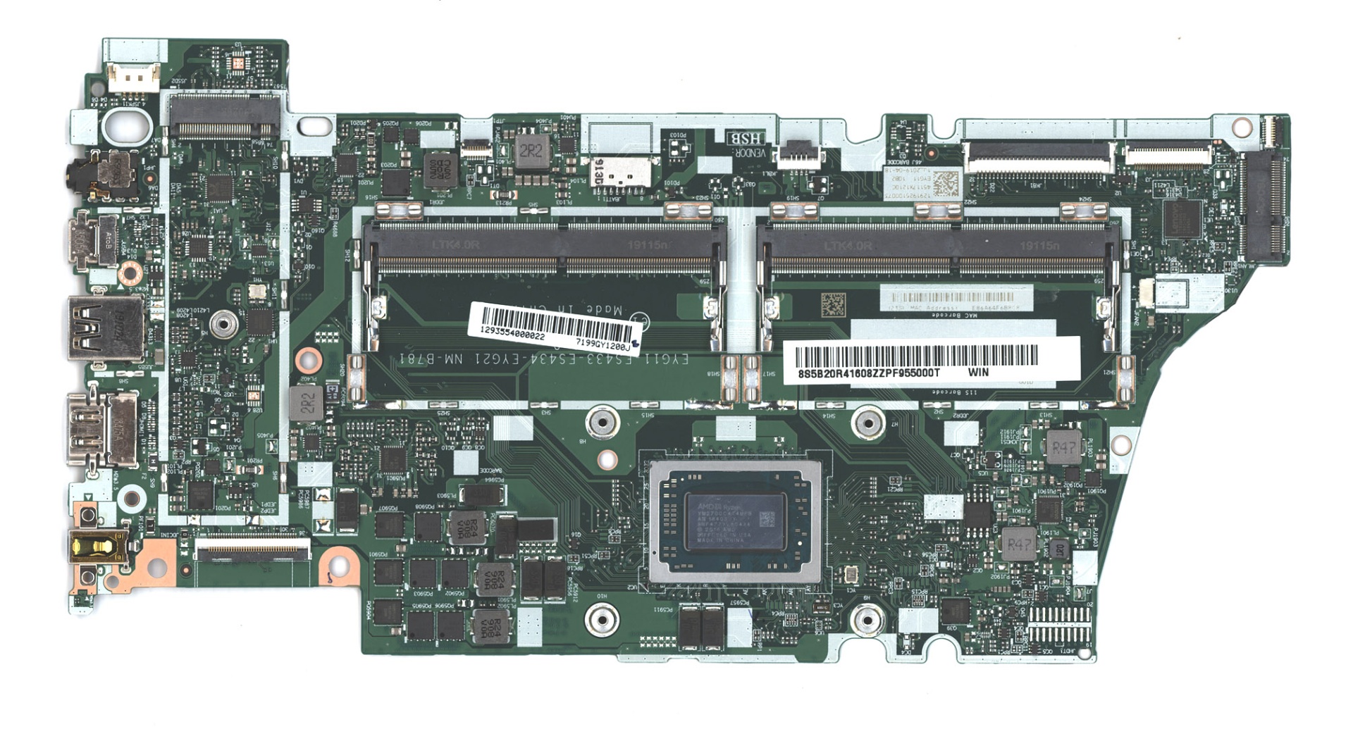 Материнская плата для Lenovo Yoga 530-14ARR / Flex 6-14ARR R7-2700 UMA