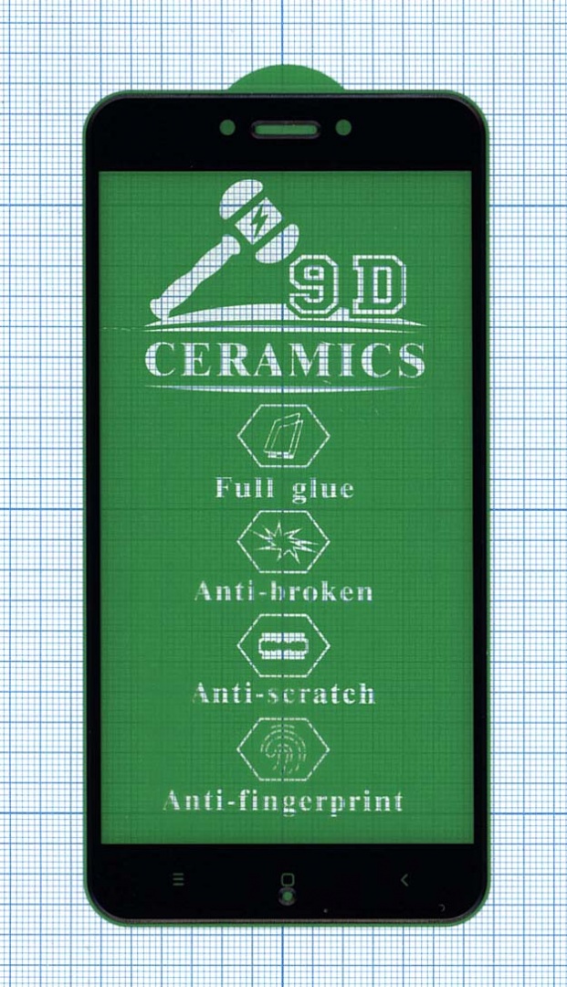 Керамическая пленка (стекло) для Xiaomi Redmi 5A черная