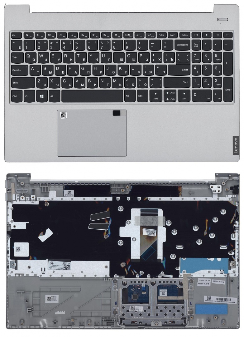 Клавиатура для ноутбука Lenovo IdeaPad S340-15 топкейс silver