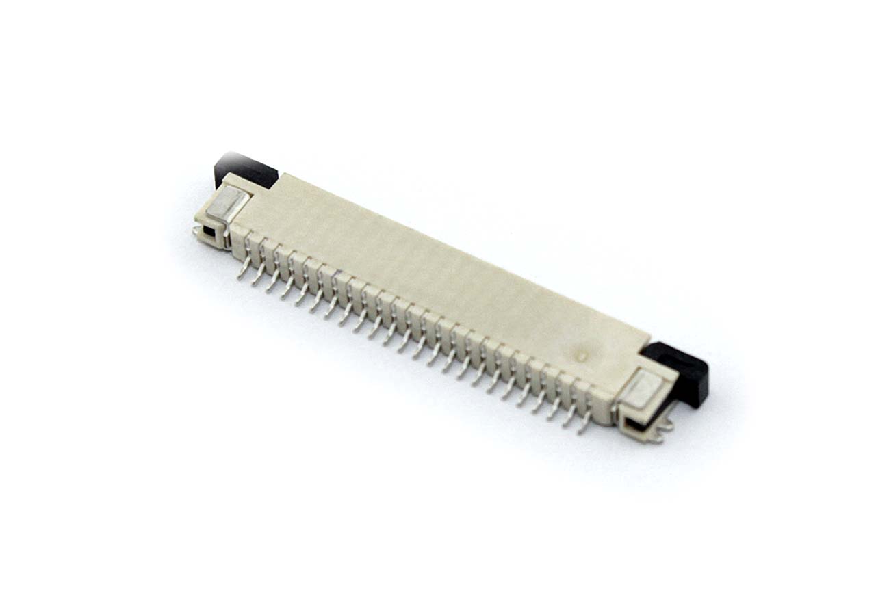 Разъем FPC  Half Coverage Top Contact 0.8K-BS-24PWB 24 pin высота 2мм шаг 0,8мм