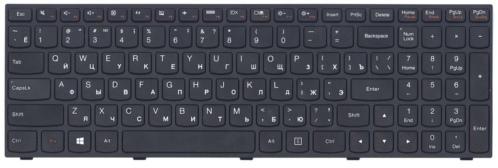 Клавиатура Lenovo IdeaPad Flex Z5075 OEM