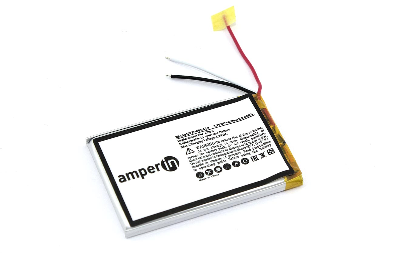 Аккумуляторная батарея Amperin для JBL Clip 2  3.7V  800mAh  2.96Wh