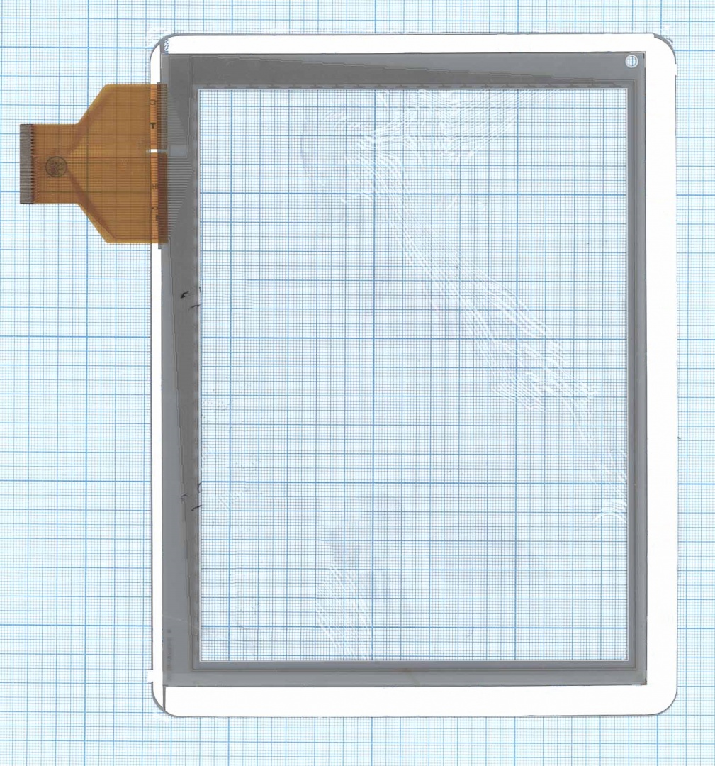 Сенсорное стекло (тачскрин) для DNS AirTab M975w белое
