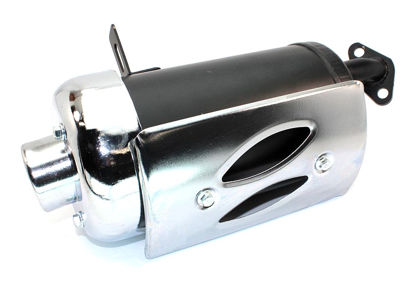 Глушитель на двигатель 168 хромированный 131107