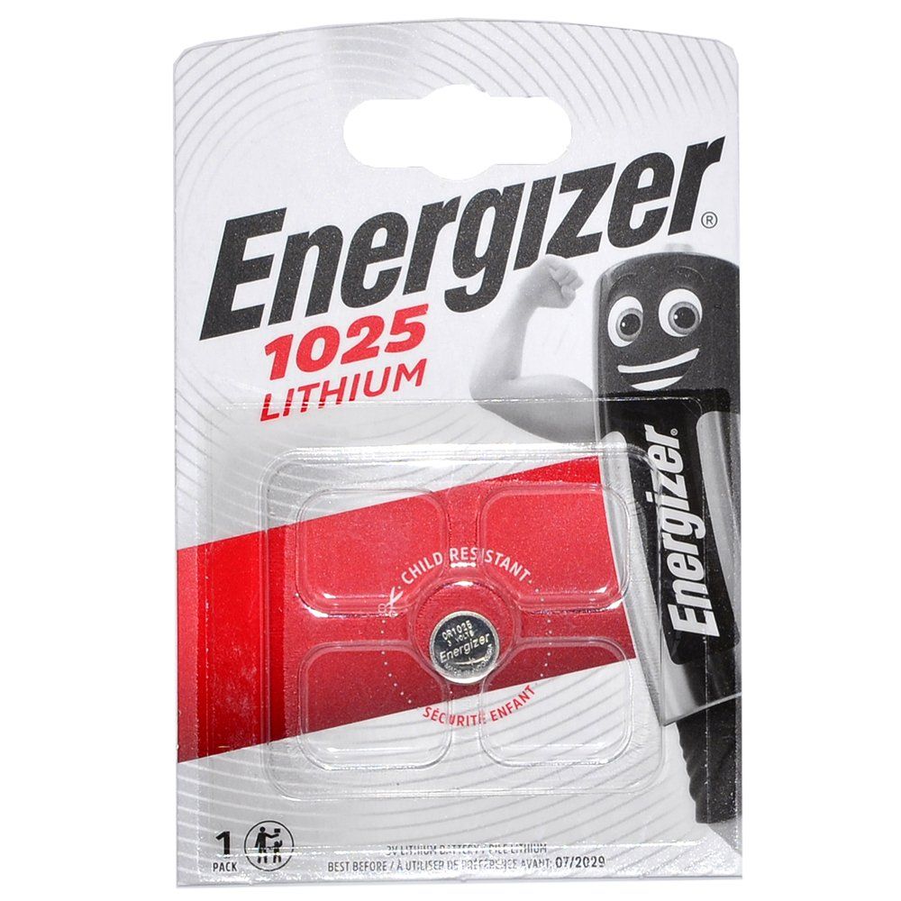 Элемент питания литиевый Energizer CR1025 (блистер/1шт)