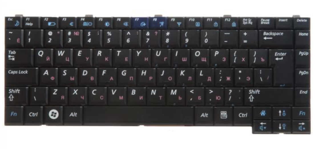 Клавиатура Samsung R510 R560 R60 R70 P510 P560
