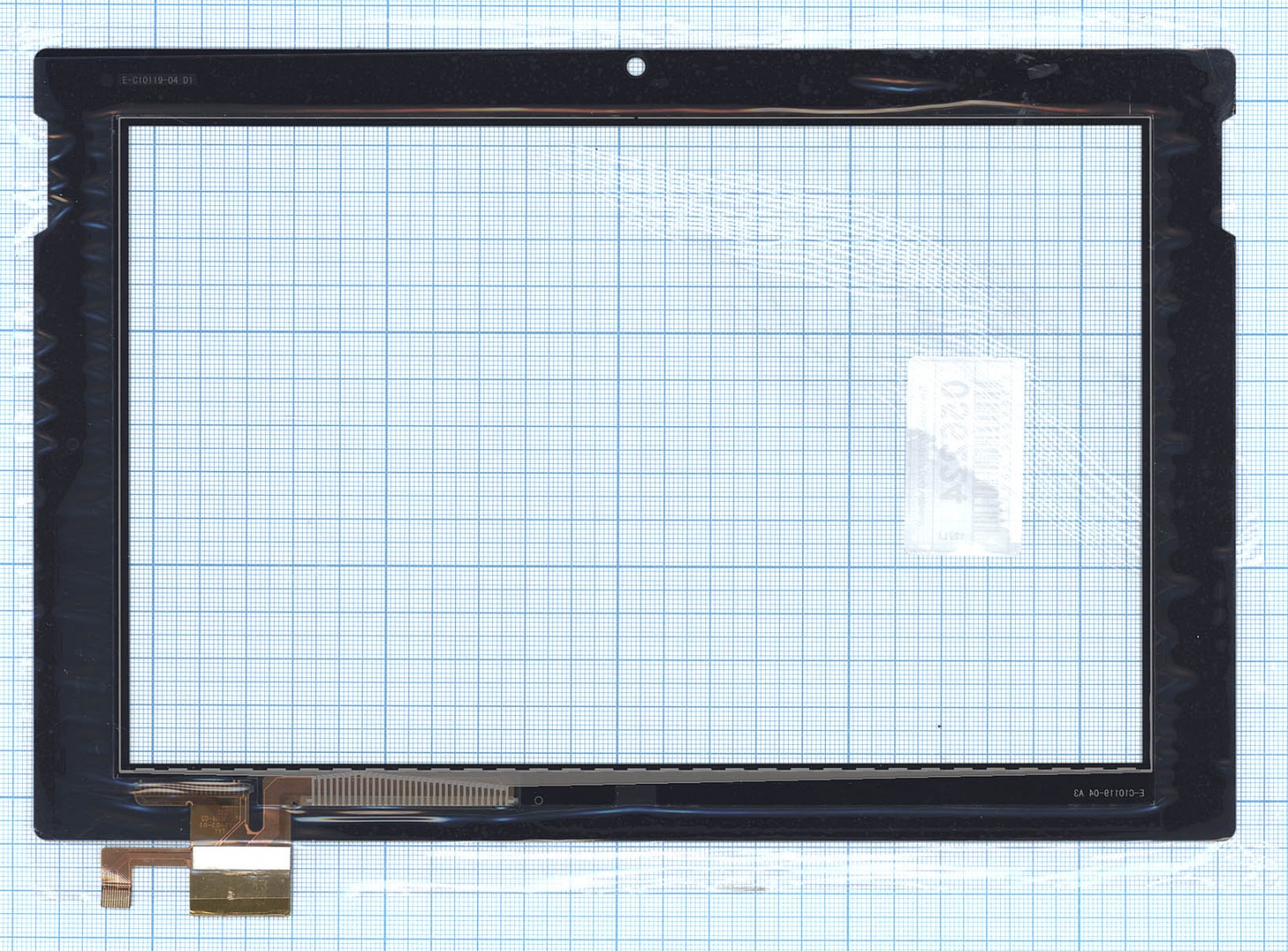 Сенсорное стекло (тачскрин) DY10118 (V4) черное