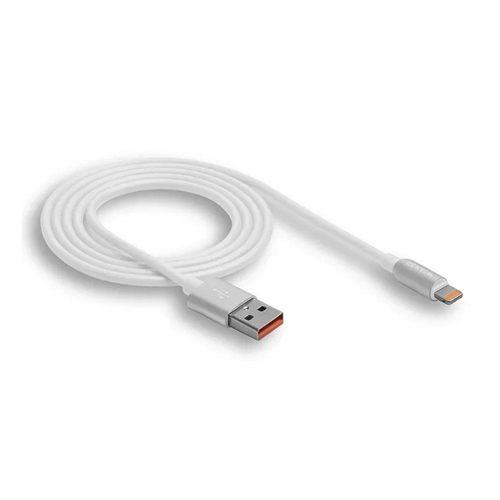 Кабель USB - Lightning 8-pin WALKER C725 белый (1м)