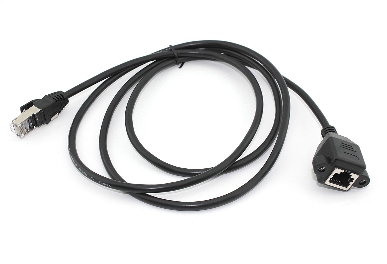 Удлинитель RJ45 папа-мама для монтажа на корпу 1,5 м