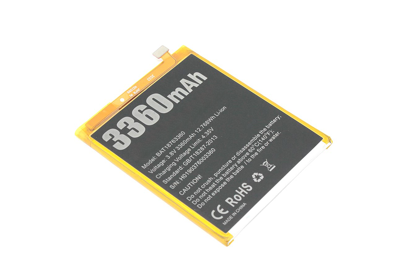 Аккумуляторная батарея для Doogee Y7 (BAT18763360) 3.8V 3360mAh Li-ion