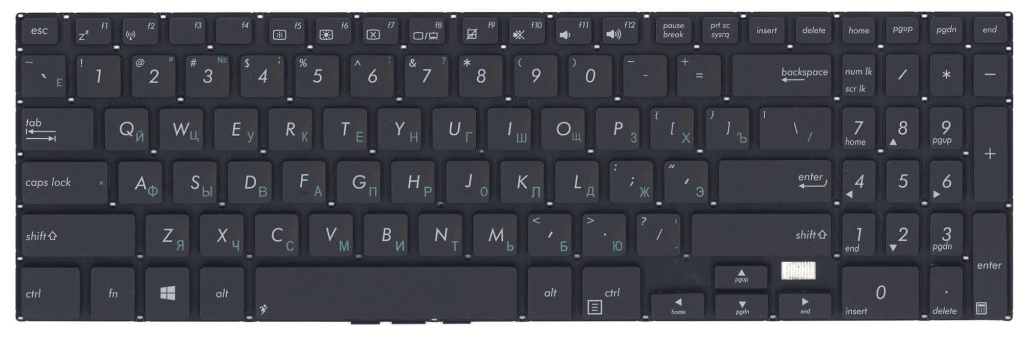 Клавиатура Asus Pro PU500 OEM