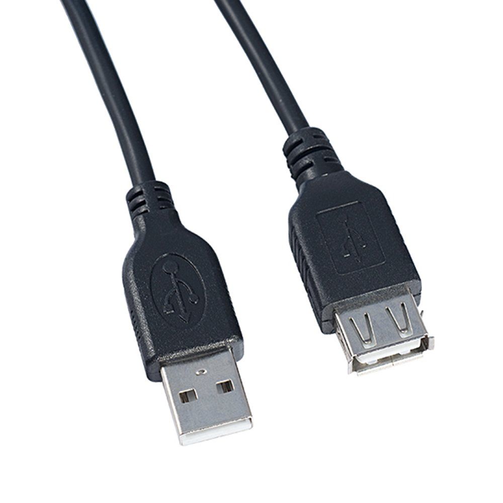 Кабель USB - удлинитель 2.0 PERFEO (U4505) черный (5м)