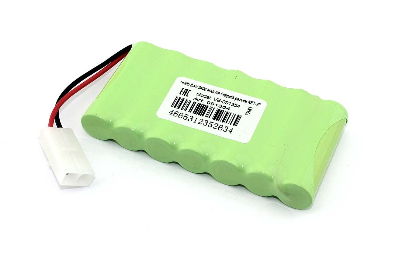 Аккумулятор Ni-Mh 8.4V 2400 mAh AA Flatpack разъем KET-2P