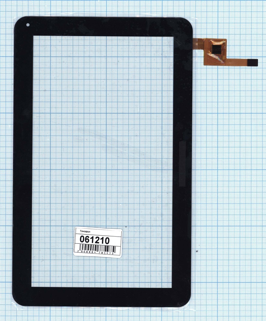 Сенсорное стекло (тачскрин) для Visual Land 10.1 черное