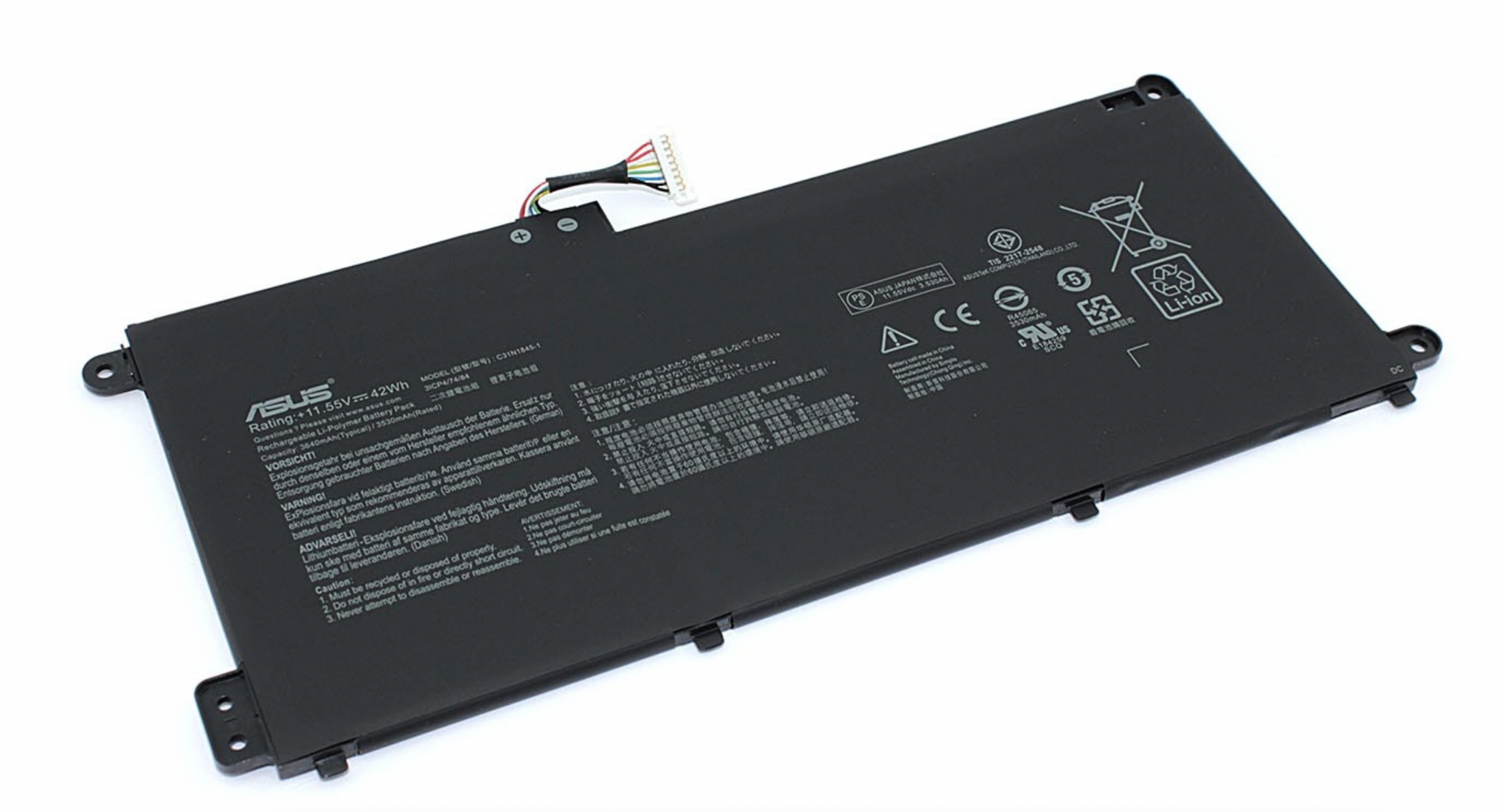 Аккумулятор Asus Chromebook Flip C436FA 11.55V, 42Wh, Original