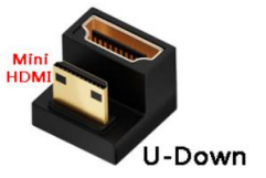 Переходник mini HDMI  на HDMI  U вниз