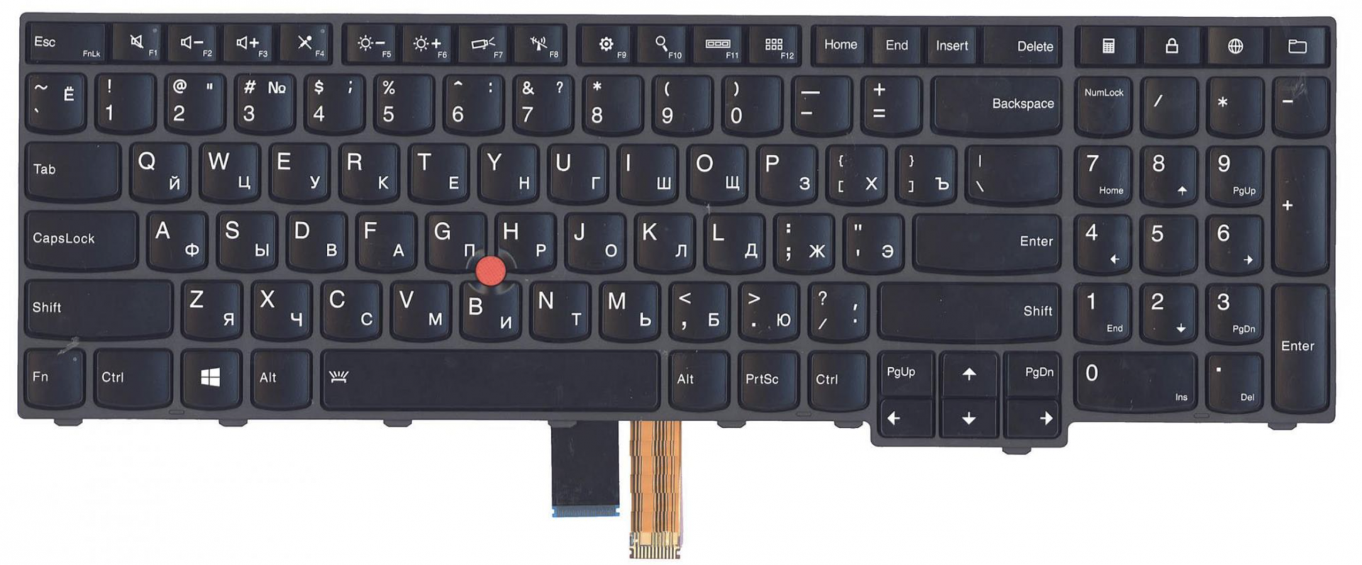 Клавиатура Lenovo ThinkPad Edge E540 с подсветкой, OEM