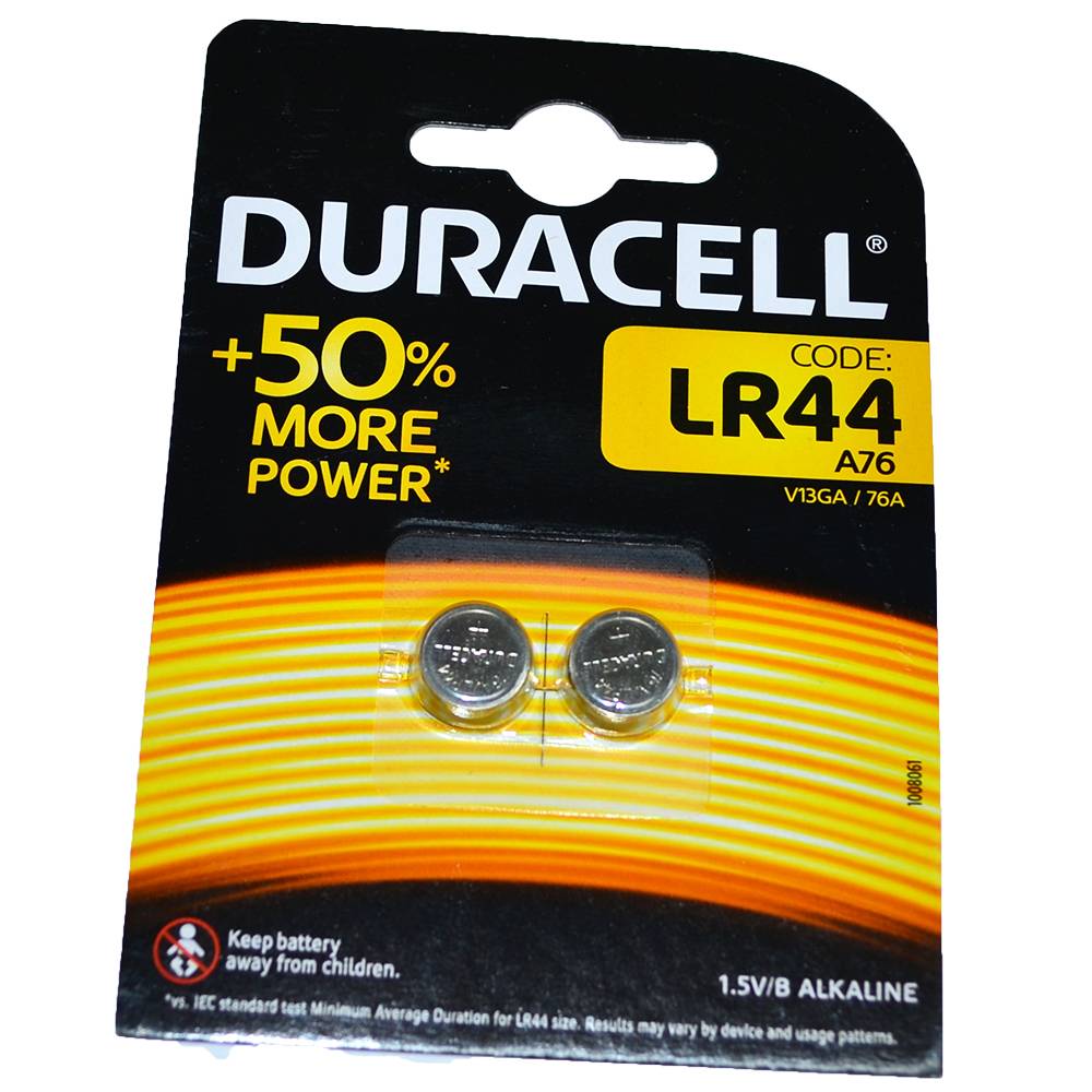 Батарейка часовая Duracell AG13/LR1154/LR44 (блистер/2шт)