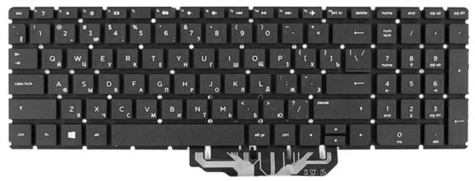 Клавиатура HP Pavilion 255 G4 N0Y86ES без рамки, OEM