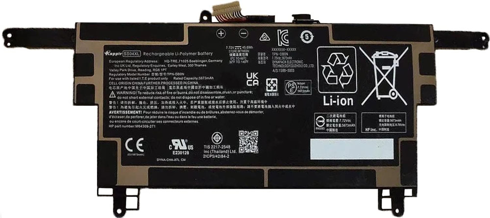 Аккумуляторная батарея для ноутбука HP Elite Dragonfly G3 (SS04XL) 7.72V 45.6Wh