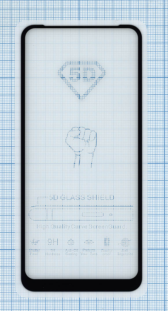 Защитное стекло "Полное покрытие" для Samsung Galaxy M11 черное