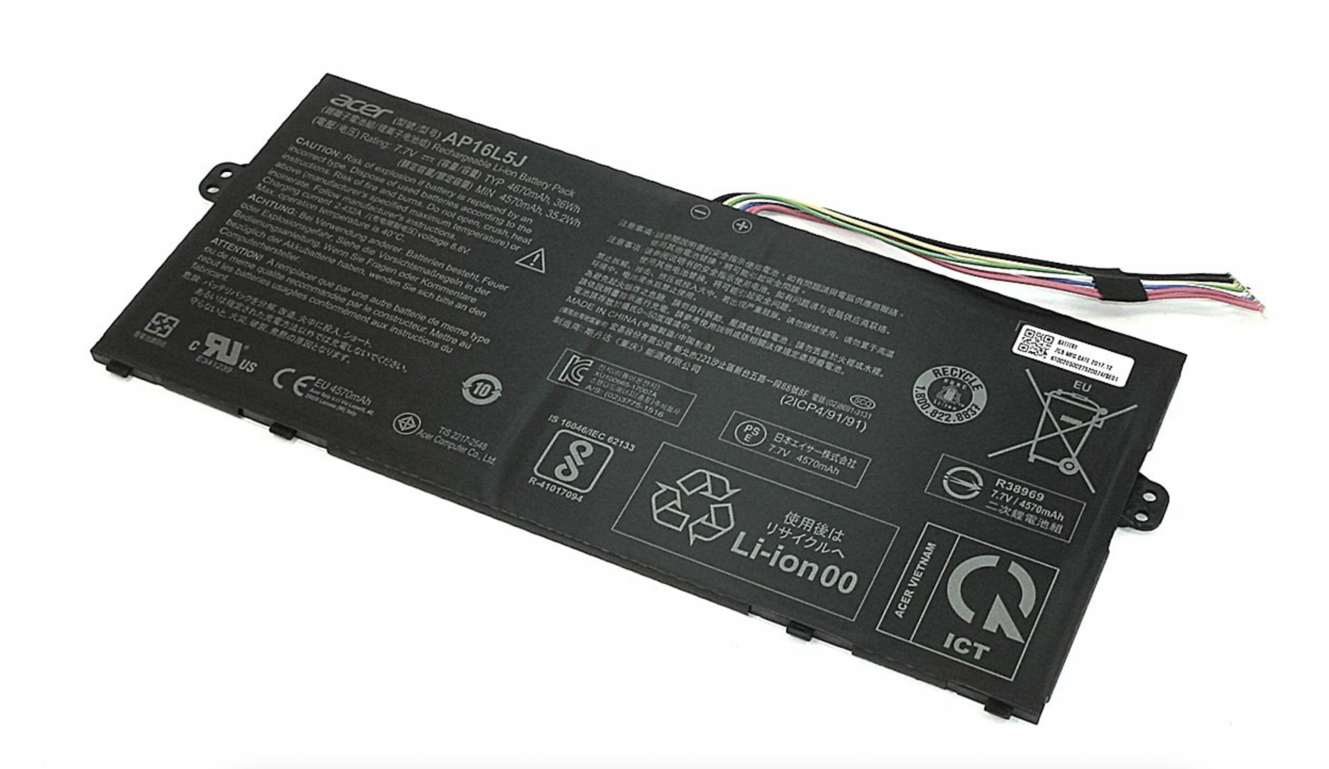 Аккумулятор Acer Aspire Swift 5 SF514-52T 7.7V, 4659mAh, Original