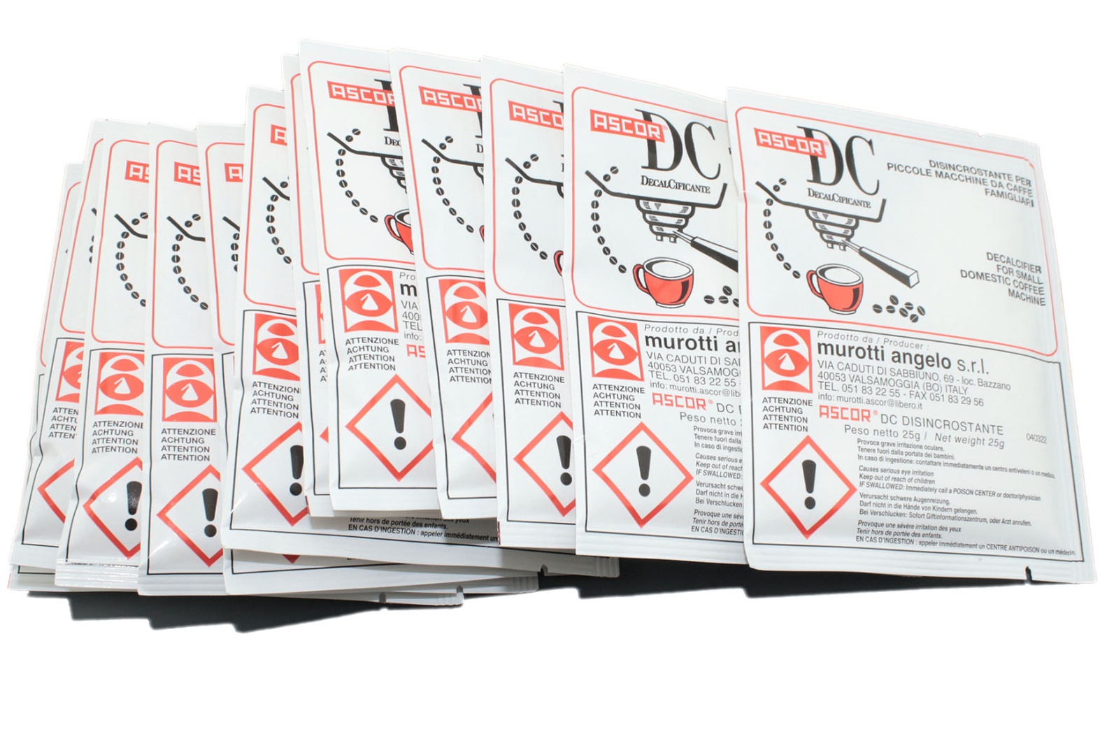 Средство для удаления накипи ASCOR 12шт. по 25г