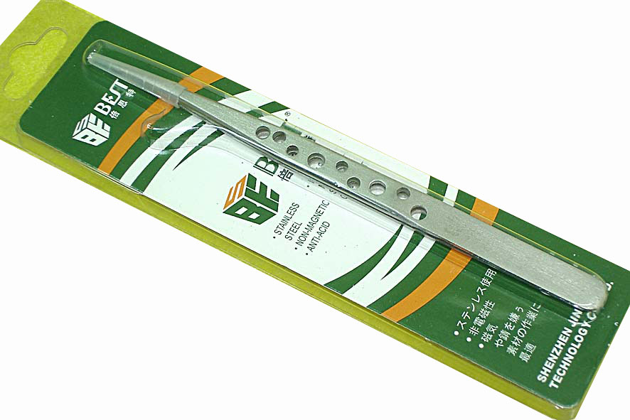 Пинцет Best BT-JK11Sa прямой острый 140мм