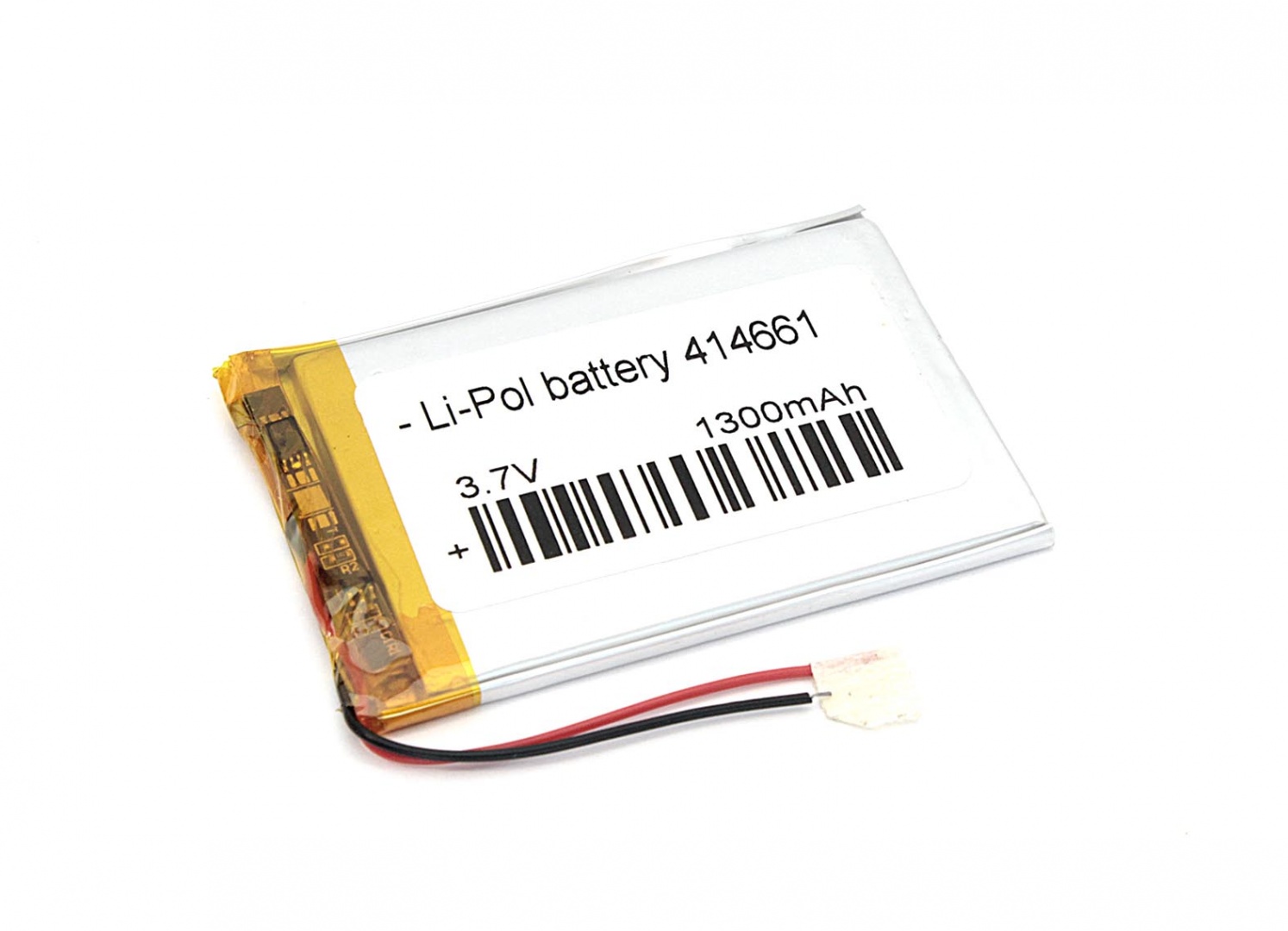 Аккумулятор Li-Pol (батарея) 4.1*46*61мм 2pin 3.7V/1300mAh