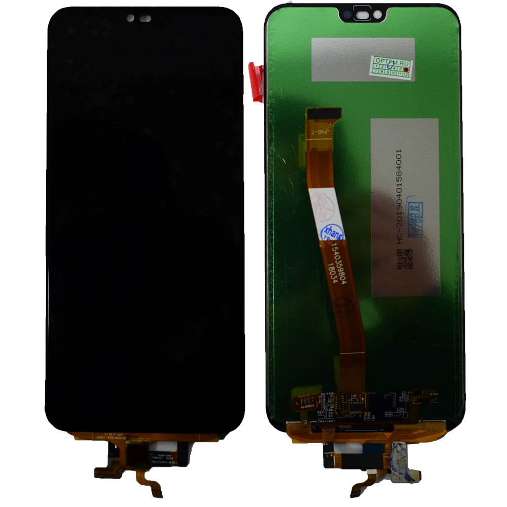 Дисплей Honor 10 5,84" + тачскрин черный (матрица orig) + сканер отпечатка пальца