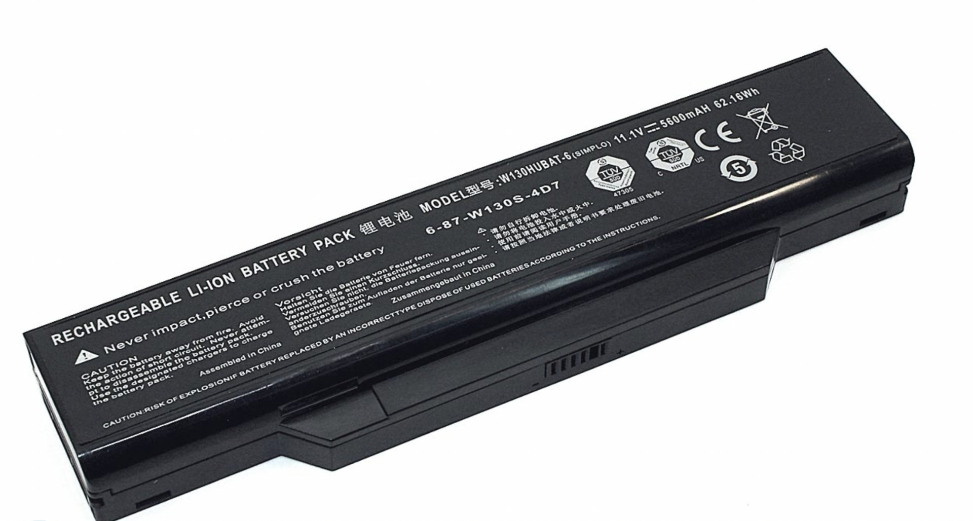 Аккумулятор Clevo 6-87-W130S-4D7 11.1V, 5600mAh, Original