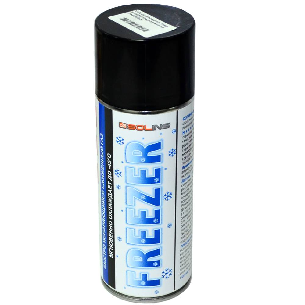 Спрей-охладитель FREEZER (Solins) быстрое устранение перегрева (400мл)