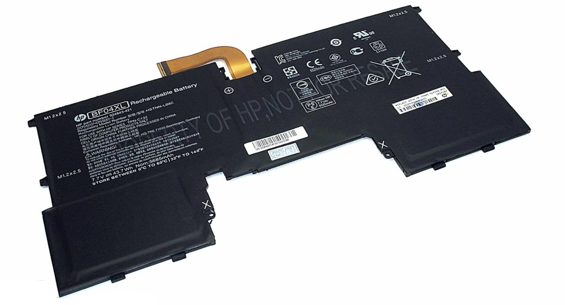 Аккумулятор HP Spectre 13-af000 7.7V, 5685mAh, Original