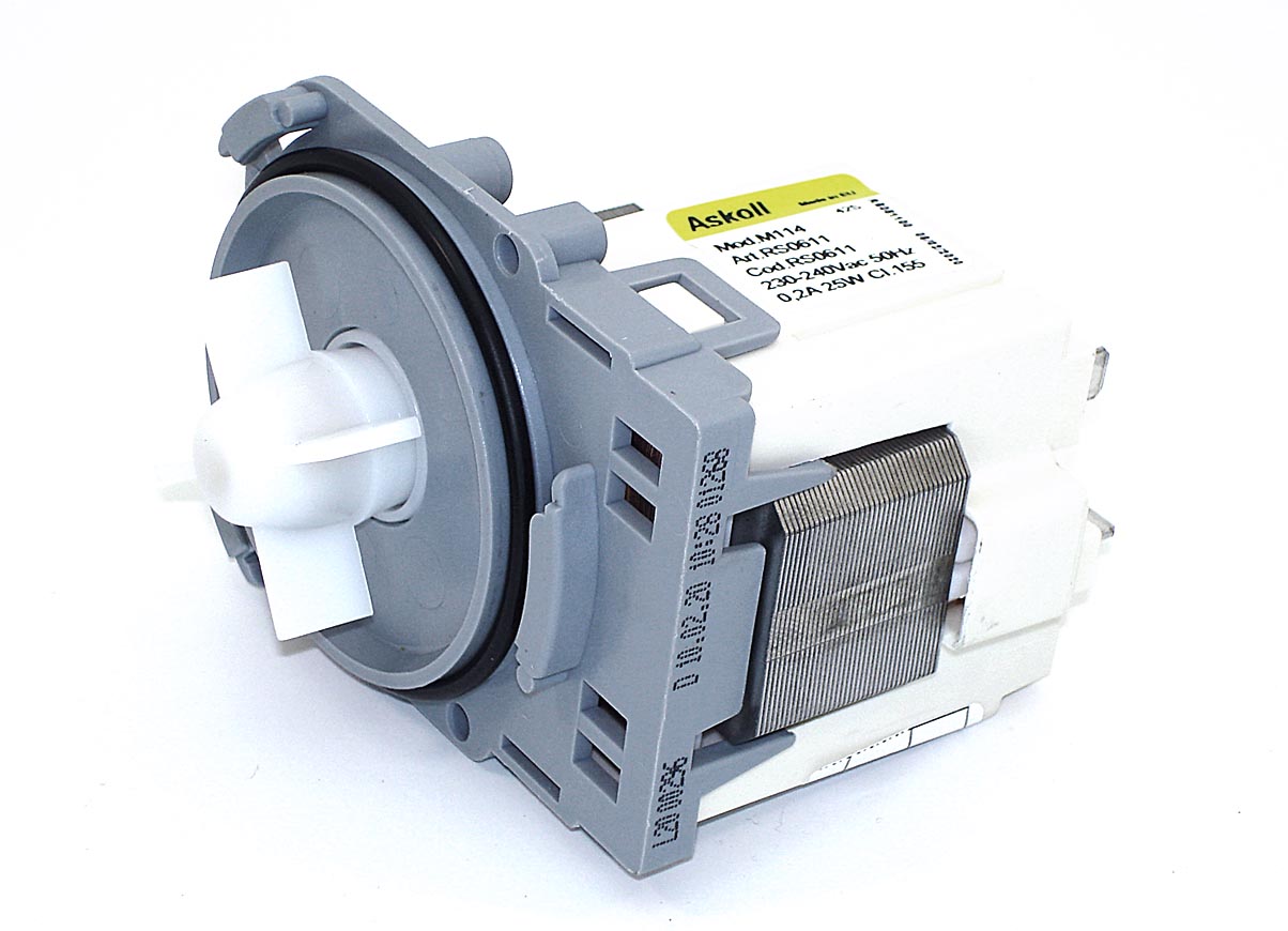 Насос сливной (помпа) Askoll 25 Вт M114/M113/M109 для стиральной машины lectrolux, Zanussi, AEG
