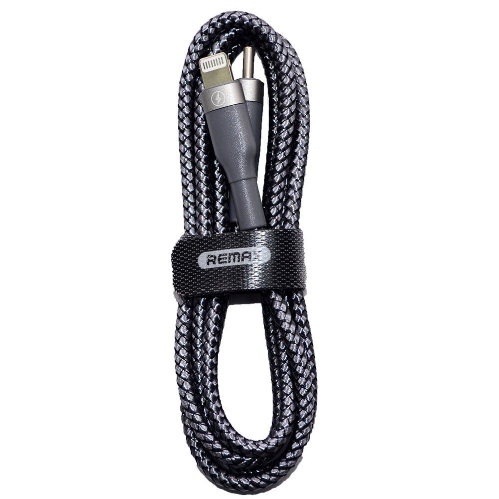 Кабель USB TYPE-C - Lightning 8-pin REMAX Sury RC-009 серебро