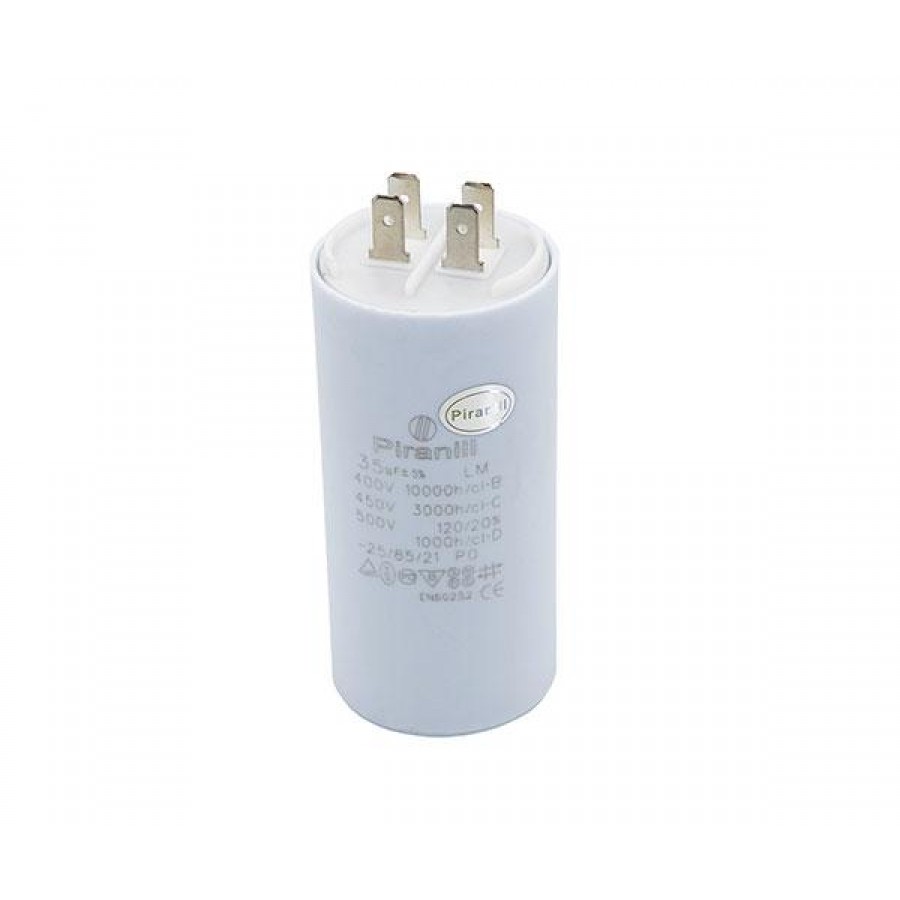 Конденсатор CBB60 35мкФ 450V  (4 клеммы, крепление  болтом) 304009