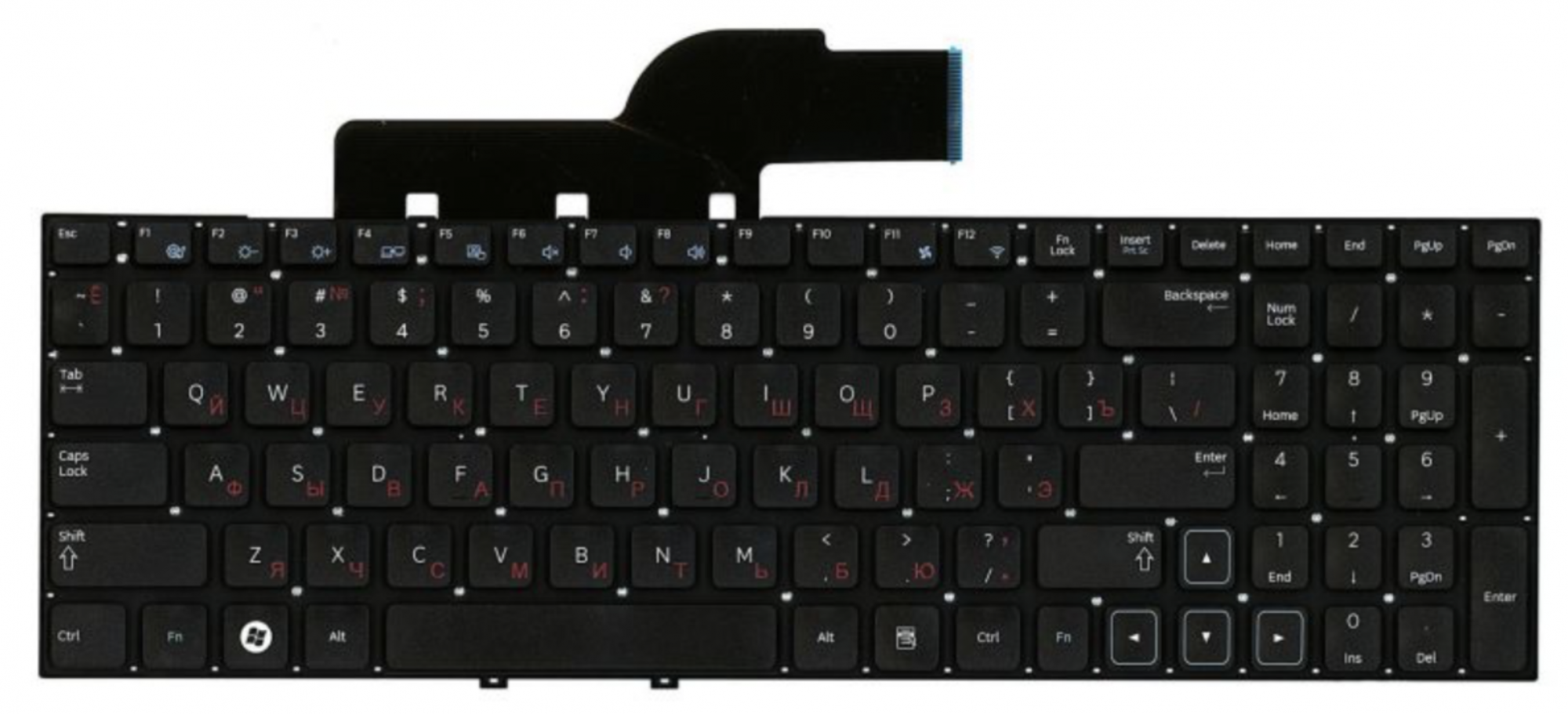 Клавиатура Samsung 305E5A-S07 черная OEM