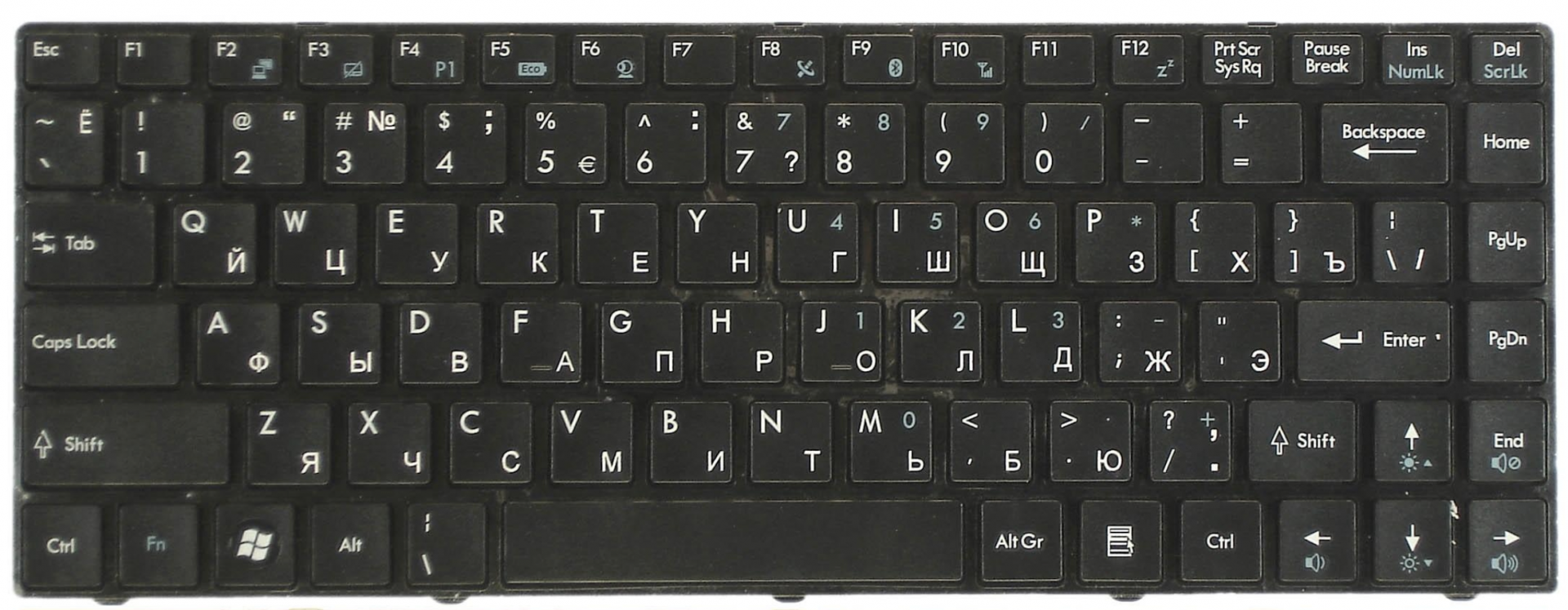Клавиатура MSI MS-1481 с рамкой, OEM