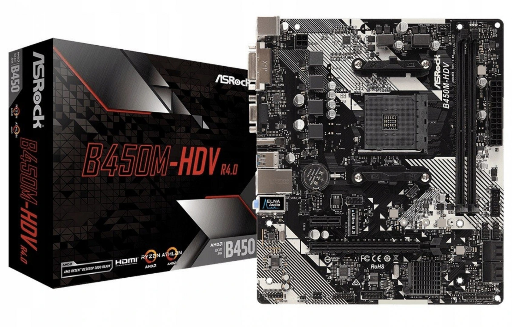 Материнская плата ASRock A320M-DVS R4.0, б/у