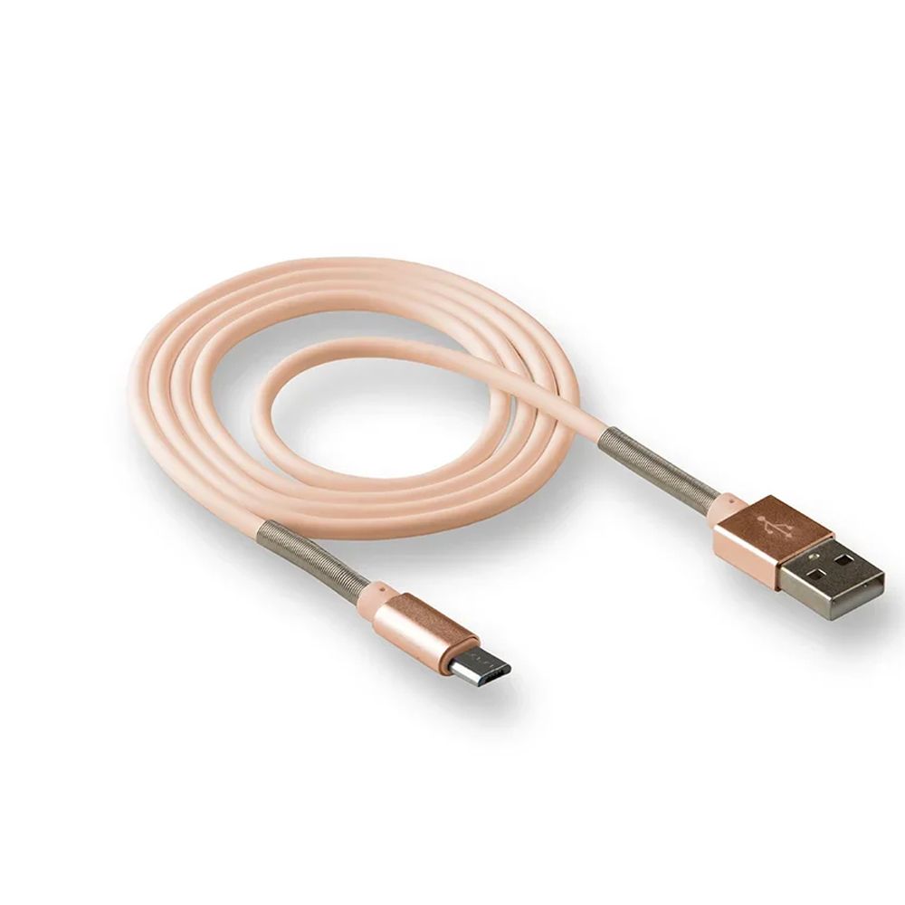 Кабель USB - micro USB WALKER C720 золото (1м)