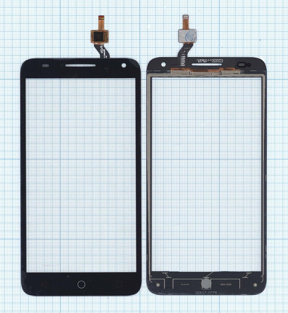 Сенсорное стекло (тачскрин) для Alcatel One Touch Pop 3 5025D черное
