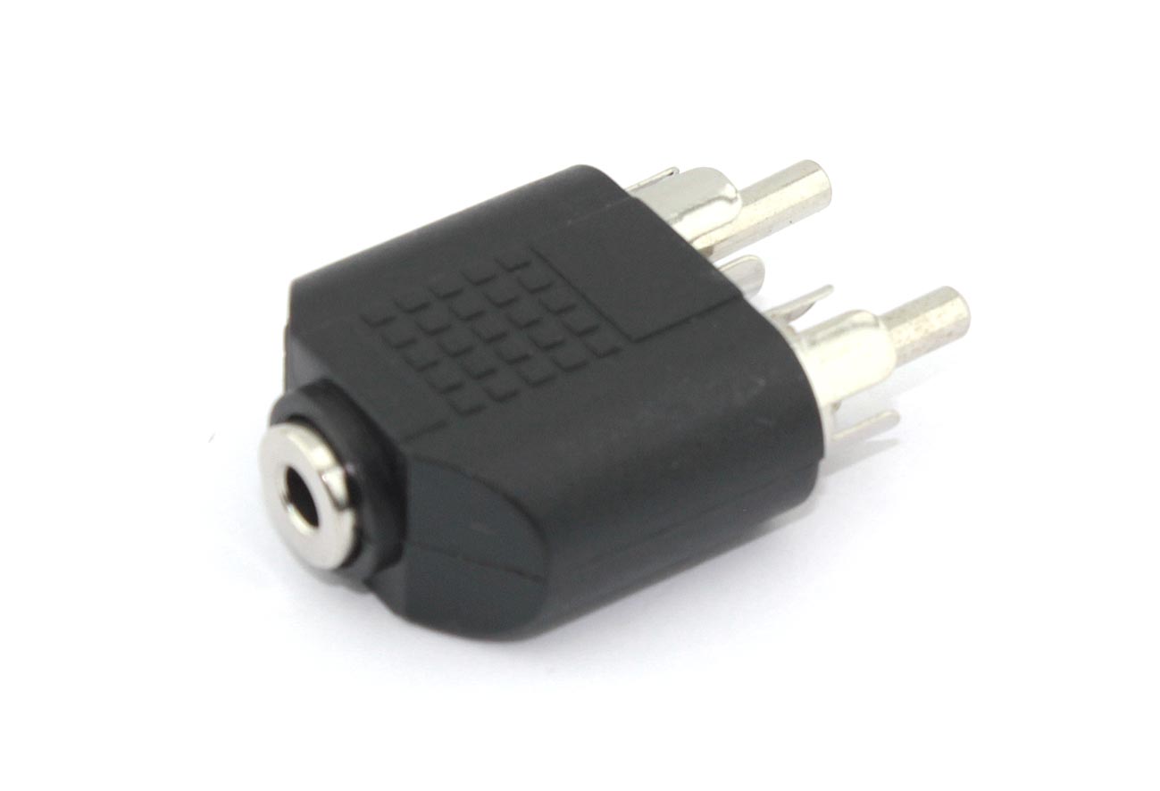 Переходник с RCA (тюльпан) 2 канала на miniJack